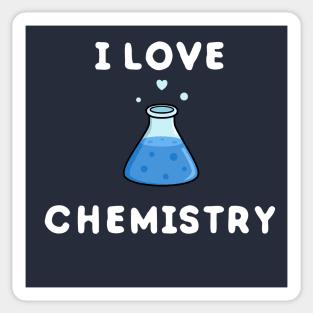 I love science and chemistry Sticker